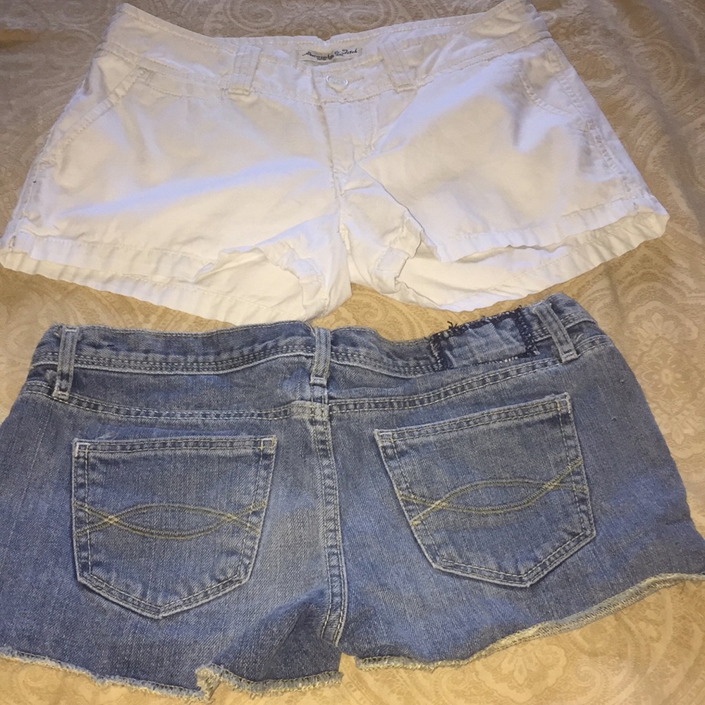 Abercrombie Fitch Size 00 Jean shorts White shorts